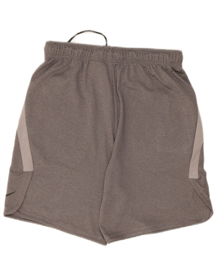 Pantalones cortos deportivos Nike Dri Fit para hombre Poliéster gris medio
