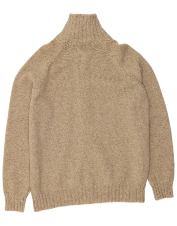 Zara Hombre Cárdigan Sueter Large Lana Beige