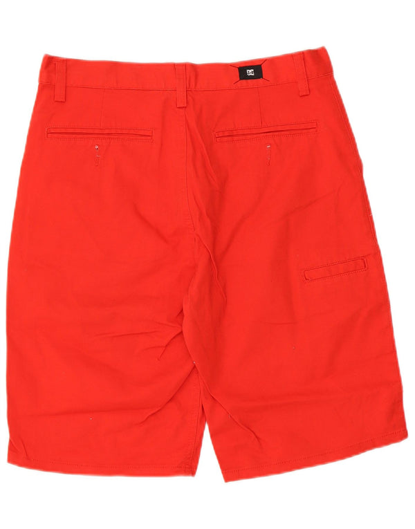 Bermudas DC para hombre W28 Small Red Cotton