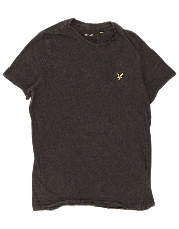 Lyle & Scott - Camiseta para hombre, talla pequeña, algodón gris