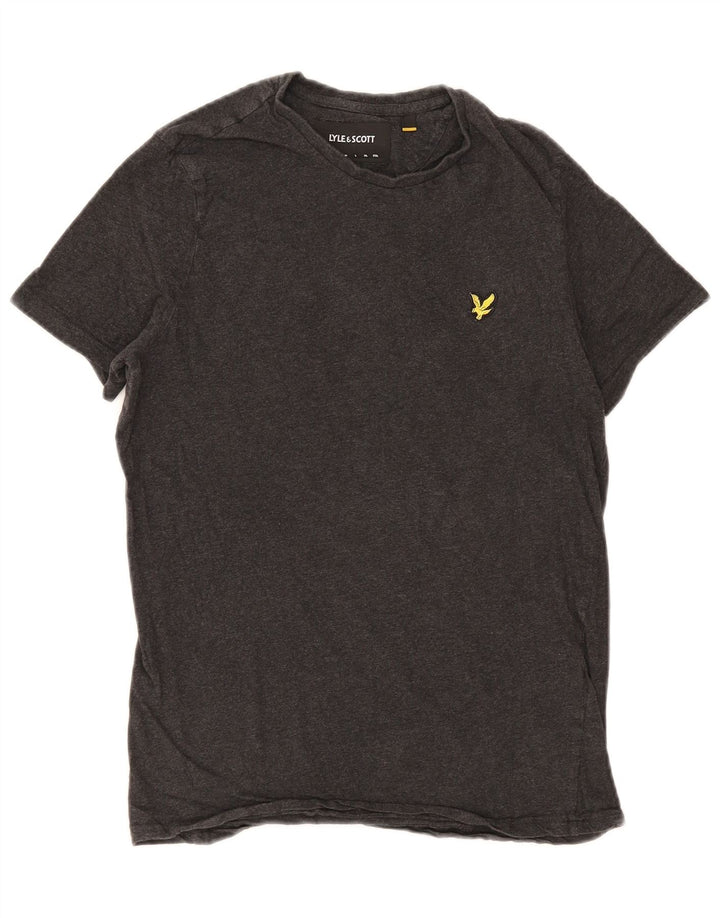 Lyle & Scott - Camiseta para hombre, talla pequeña, algodón gris