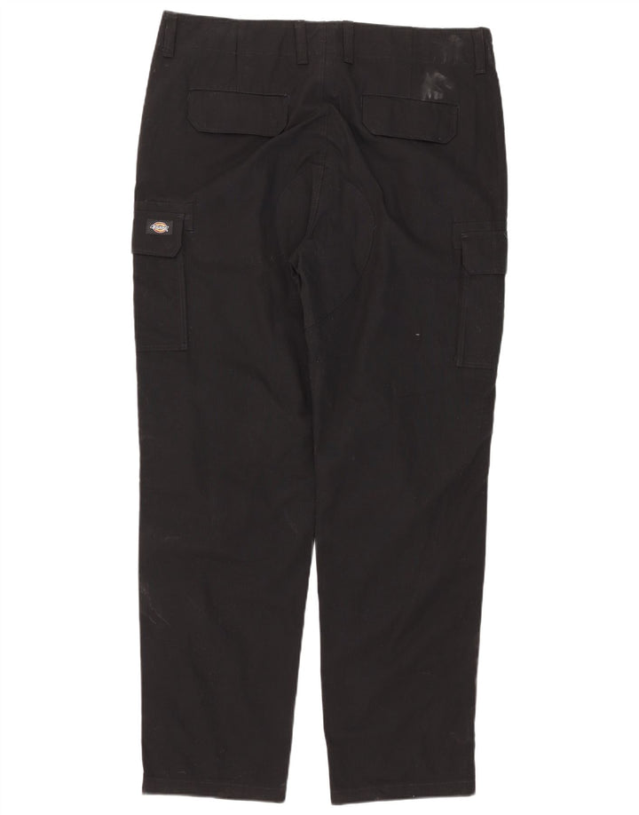 Dickies Pantalones cargo rectos para hombre W38 L32 Algodón negro