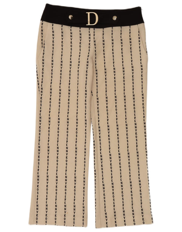 Denny Rose Pantalones casuales gráficos para mujer IT 44 Medium W32 L28 Beige