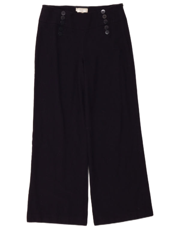 Hobbs Pantalones casuales de cintura alta para mujer UK 12 Medium W32 L30 Azul marino