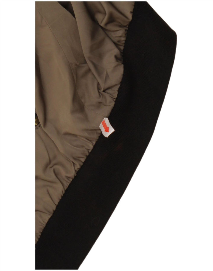 ZARA Chaqueta Bomber Extragrande Mujer UK 10 Small Algodón Verde