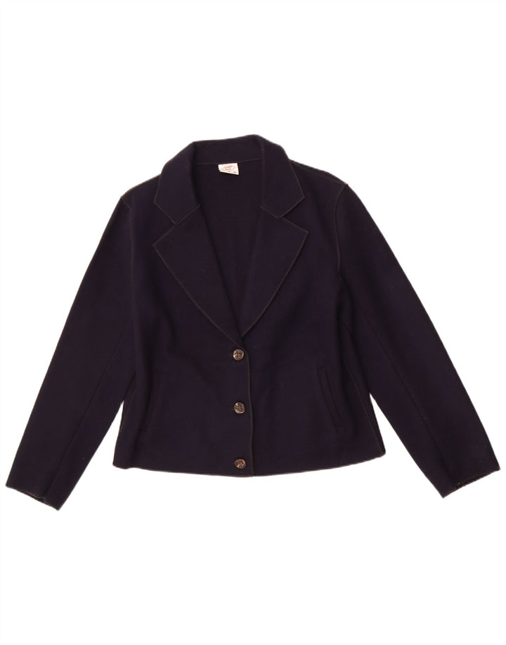 Lee Cooper Chaqueta Blazer de 3 Botones para Mujer UK 40 Mediano Azul Marino Poliéster