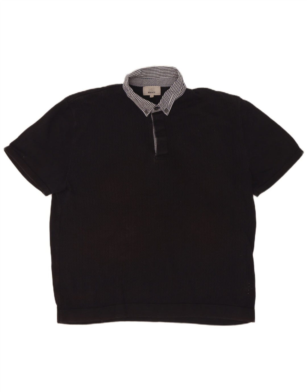 Marks & Spencer Polo de rugby de ajuste regular para hombre XL Azul marino