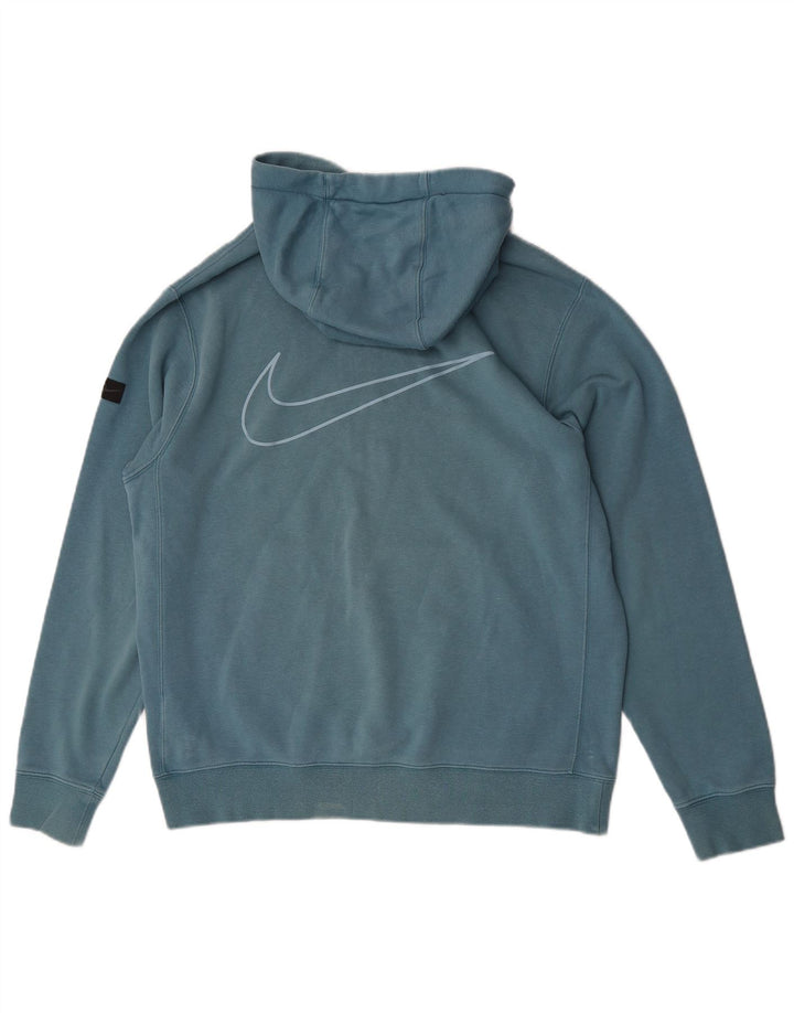 Nike Hombre Sudadera Con Capucha Gráfica Jersey De Algodón Azul Medio