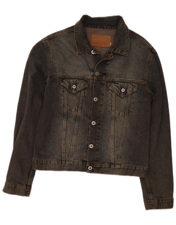 MET Chaqueta vaquera para mujer UK 12 Algodón azul medio