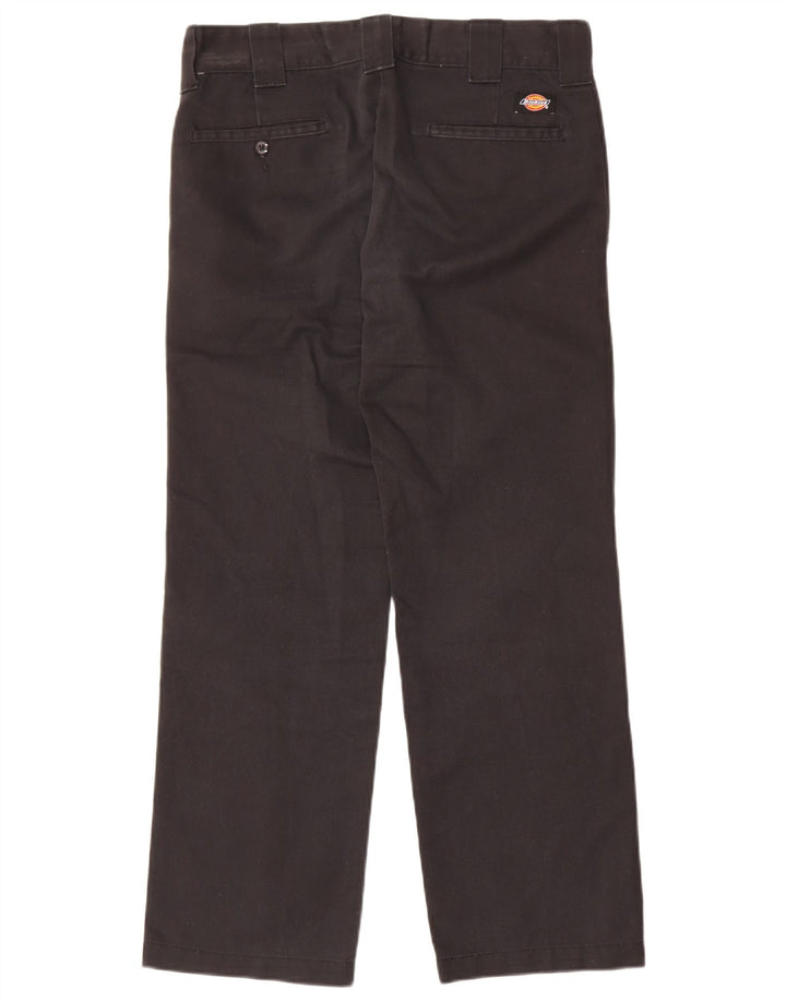 Dickies Pantalón chino recto y ajustado para hombre W30 L30 Poliéster negro