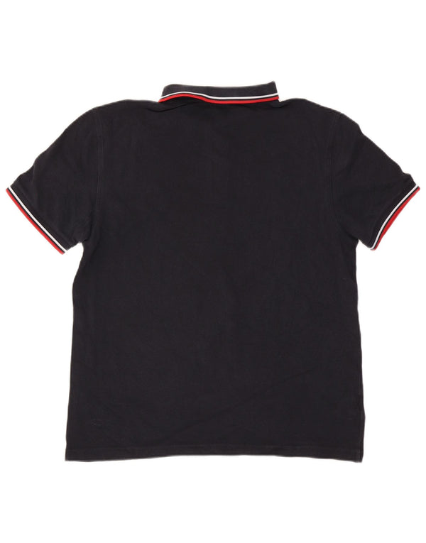 Fred Perry Polo para hombre de algodón a rayas azul marino grande
