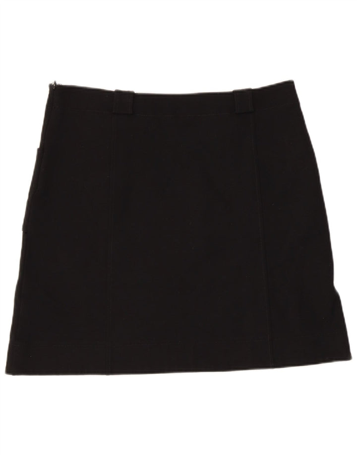 Marella Minifalda para Mujer UK 10 Small W34 Viscosa Negra