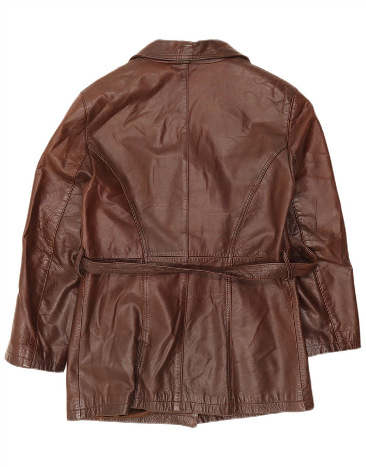 Chaqueta De Cuero Mujer Conbipel IT 42 Cuero Marrón Medio
