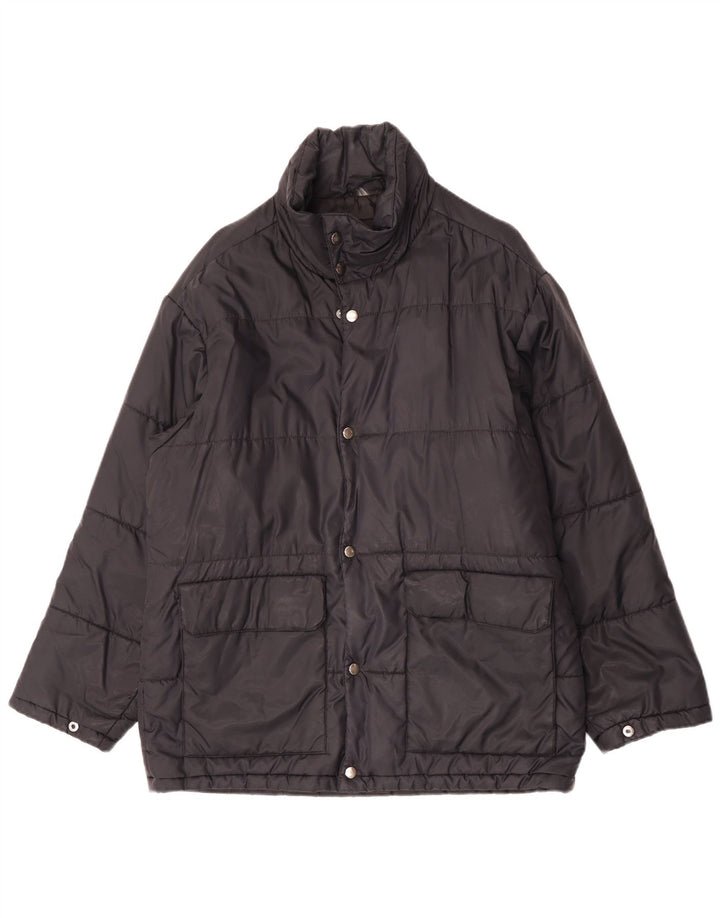 Egon Von Furstenberg Chaqueta acolchada para hombre UK 40 Large Black
