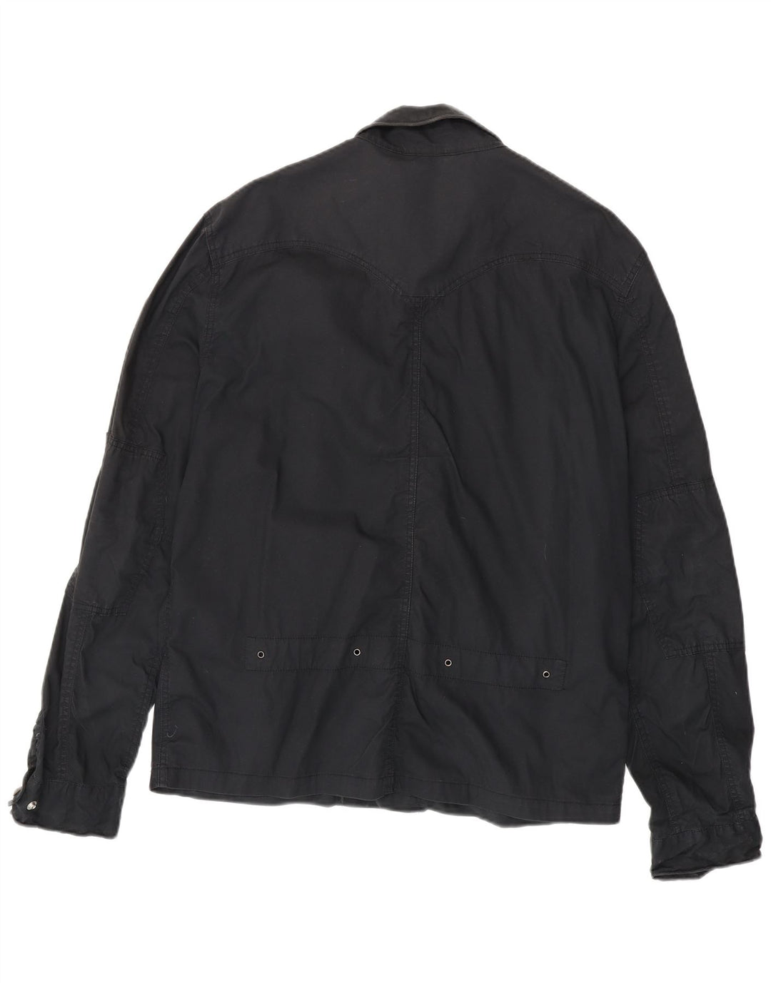 LEVI'S Chaqueta militar gráfica para hombre UK 42 XL Algodón negro