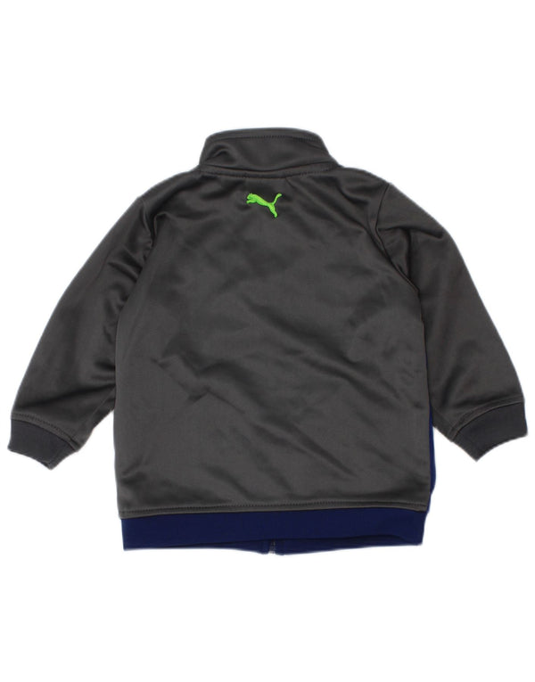 Puma - Chaqueta de chándal gráfica para bebés (6-9 meses), color gris