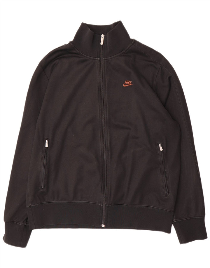 Nike - Chaqueta de chándal para hombre, talla 42/44, poliéster negro grande