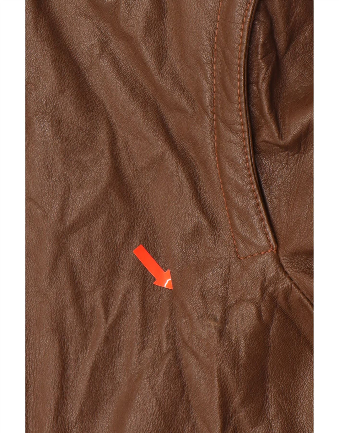 VINTAGE Chaqueta de cuero para hombre IT 52 XL Marrón