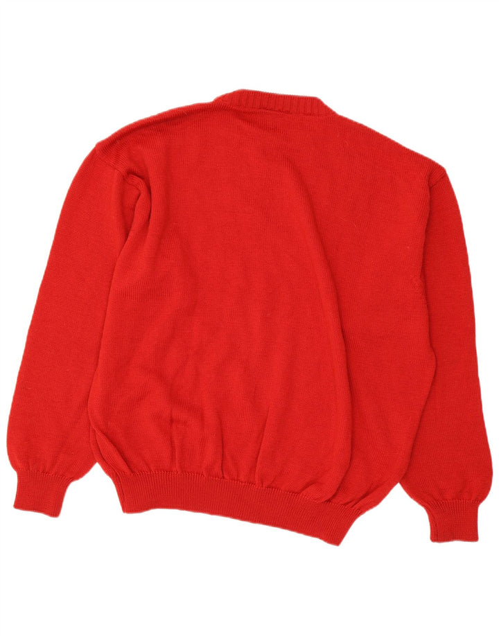 Bizzarro Jersey de cuello redondo para hombre IT 52 XL Red Argyle/Diamond
