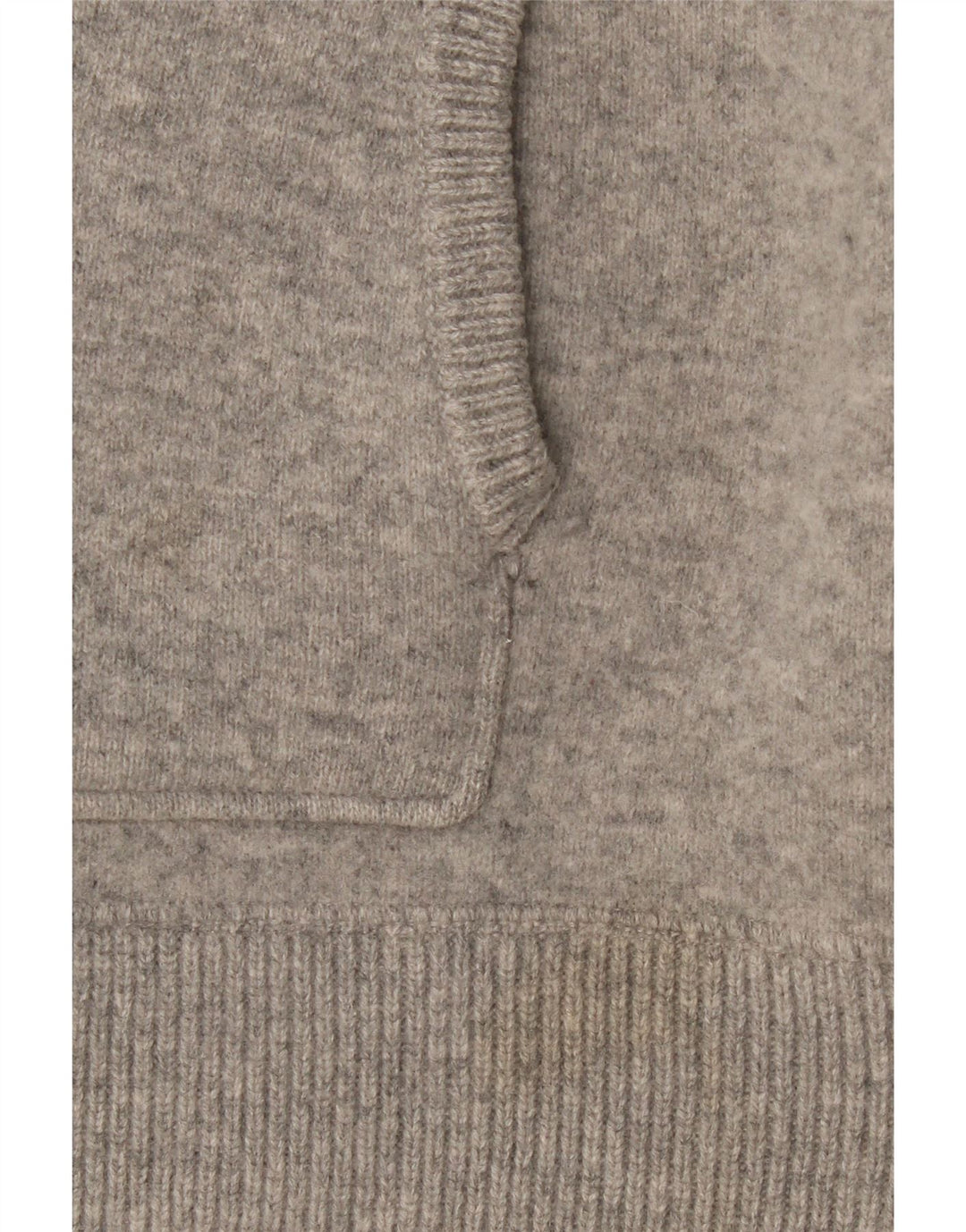 Zara Mujer Cárdigan Con Capucha Suéter UK 44 Lana Gris Medio