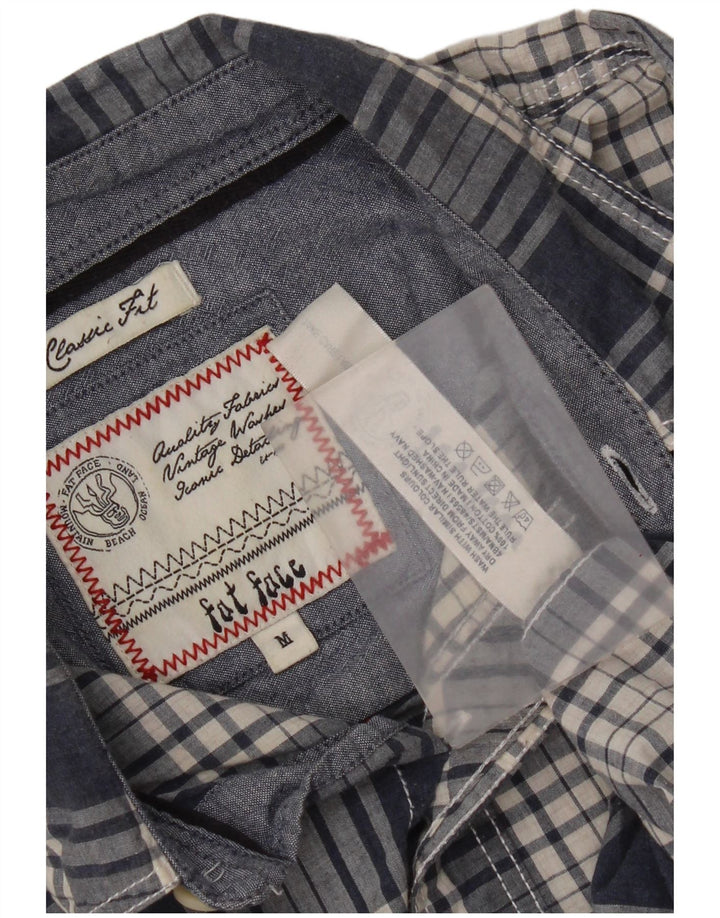 Camisa de corte clásico para hombre de Fat Face de algodón a cuadros en azul marino mediano