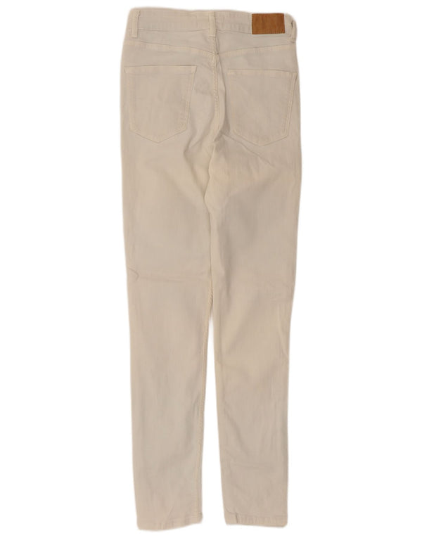 Zara Vaqueros pitillo para mujer EU 38 Small W28 L27 Algodón blanco