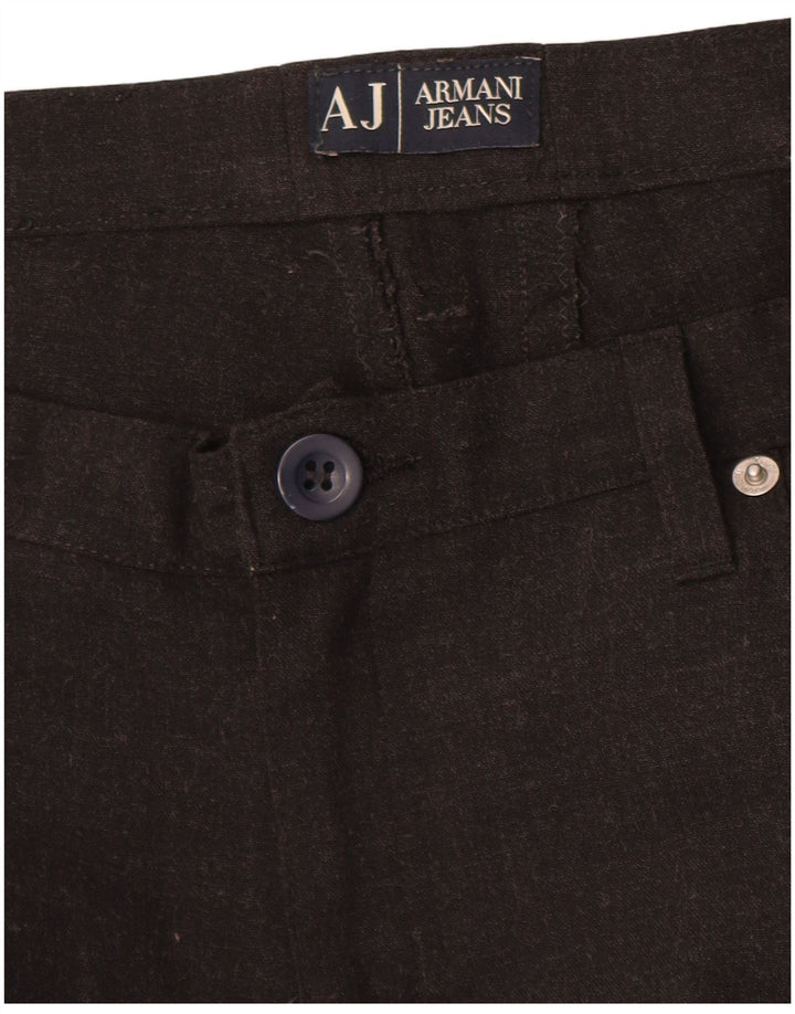 Armani Mujer Pantalones Casuales Rectos W36 L27 Marrón