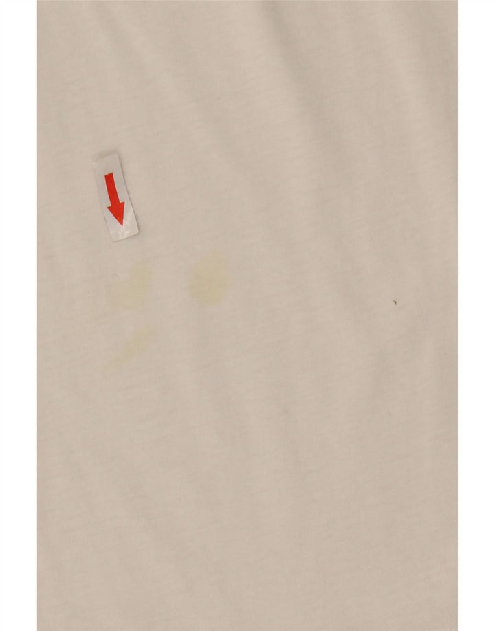 Wrangler Camiseta gráfica para hombre Top Medium White Cotton