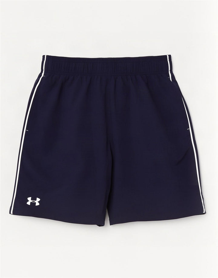 Under Armour Pantalones cortos deportivos para hombre poliéster azul marino grande