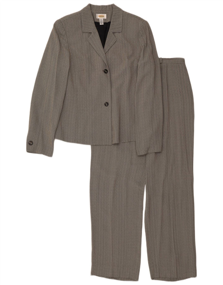 Talbots Conjunto de 2 piezas con 2 botones para mujer UK 16 Large W34 L30 Grey Herringbone