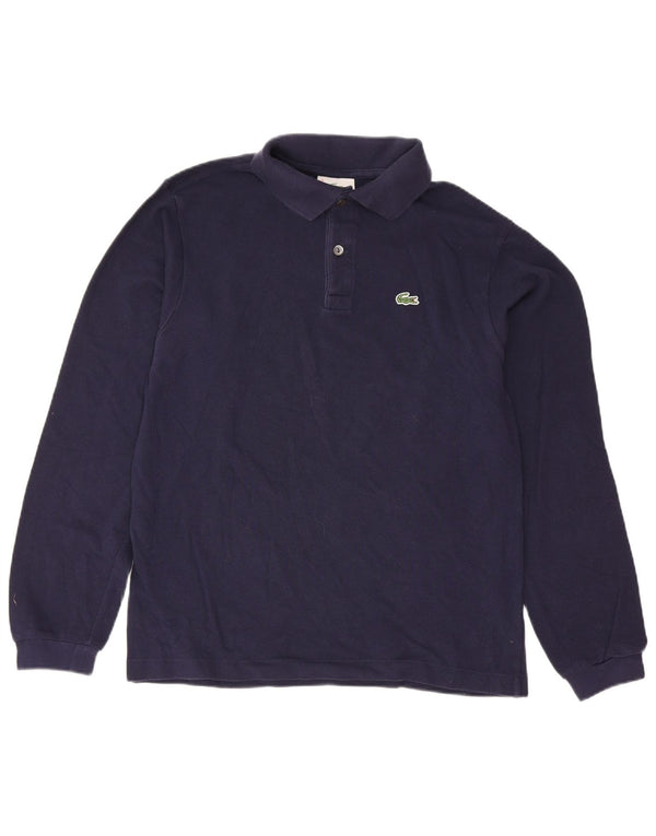 Lacoste Polo de manga larga para niño Regular Fit 13-14 años Azul marino