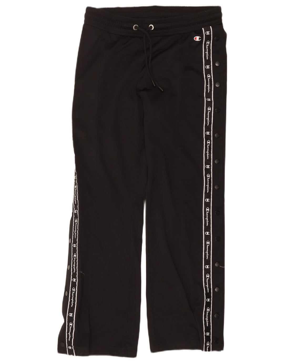 Champion Pantalones De Chándal Gráficos Para Mujer UK 44 Mediano Negro Poliéster