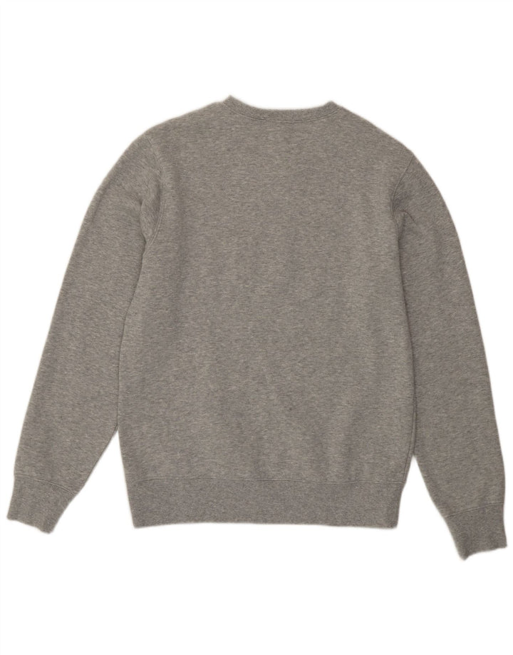 New Balance Hombre Sudadera Jumper Algodón Gris Medio