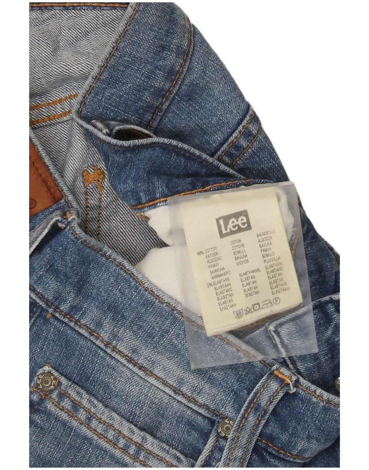 Vaqueros ajustados desgastados Luke para mujer Lee W29 L32 Algodón azul