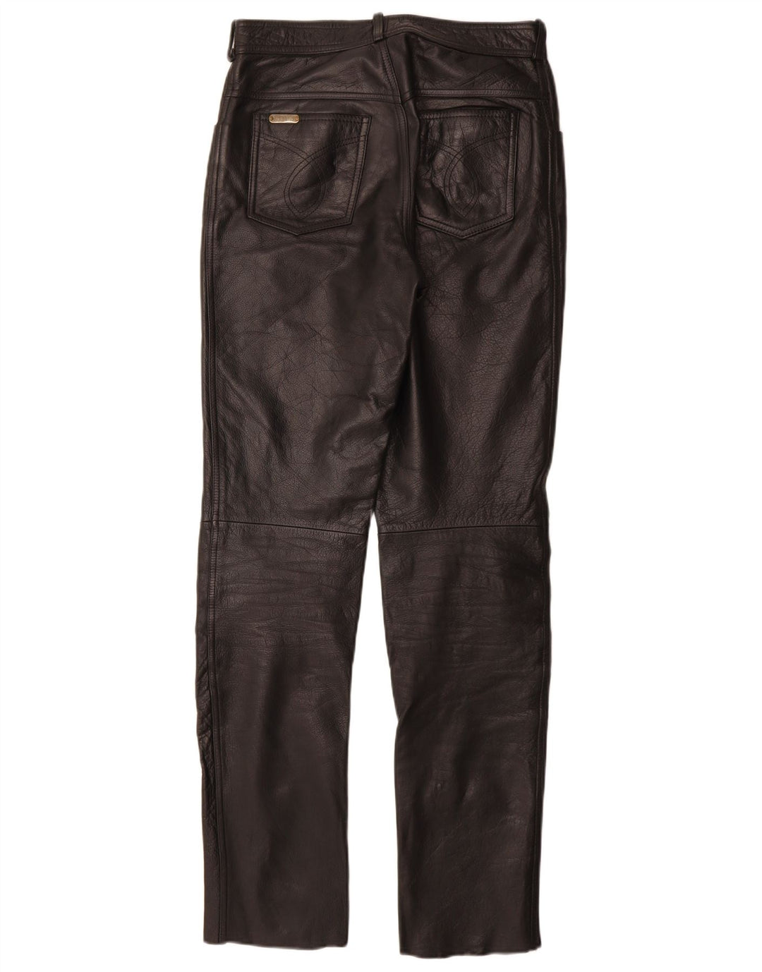 Pantalones Linus Mujer Slim De Cuero W29 L33 Cuero Negro