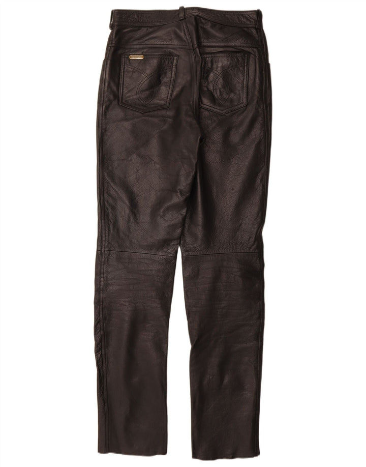 Pantalones Linus Mujer Slim De Cuero W29 L33 Cuero Negro