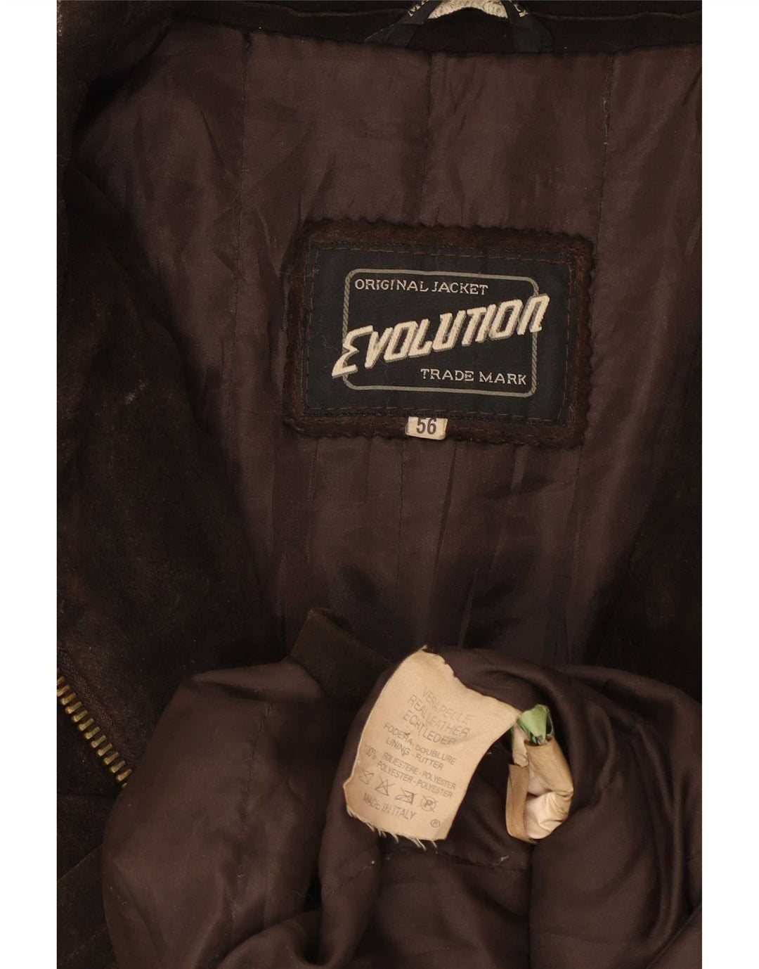 Chaqueta de ante para hombre Evolution IT 56 3XL Cuero marrón