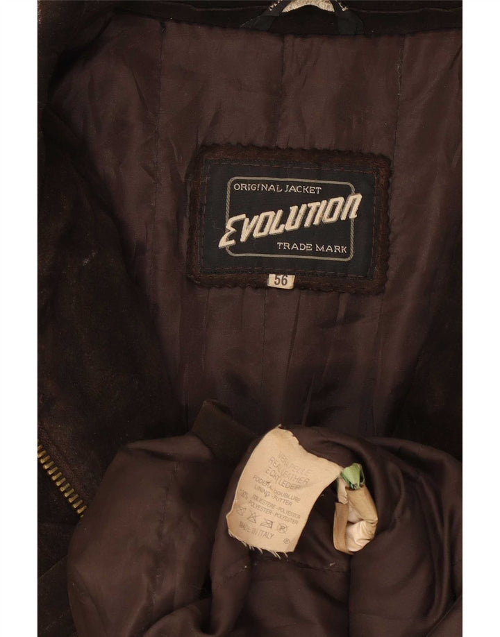 Chaqueta de ante para hombre Evolution IT 56 3XL Cuero marrón
