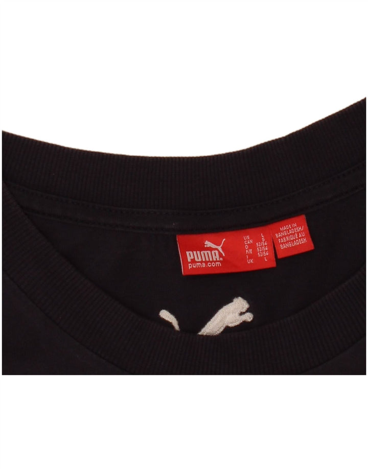 Puma Hombre Gráfico Chaleco Top Grande Azul Marino