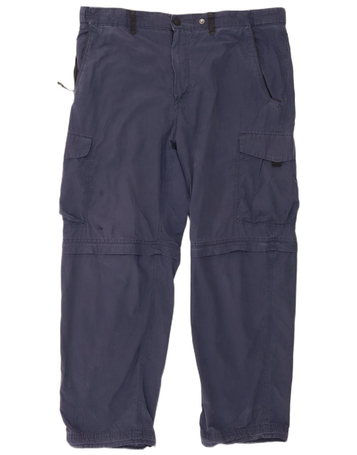 Marks & Spencer Pantalones cargo rectos de corte regular para hombre W38 L29 Azul marino