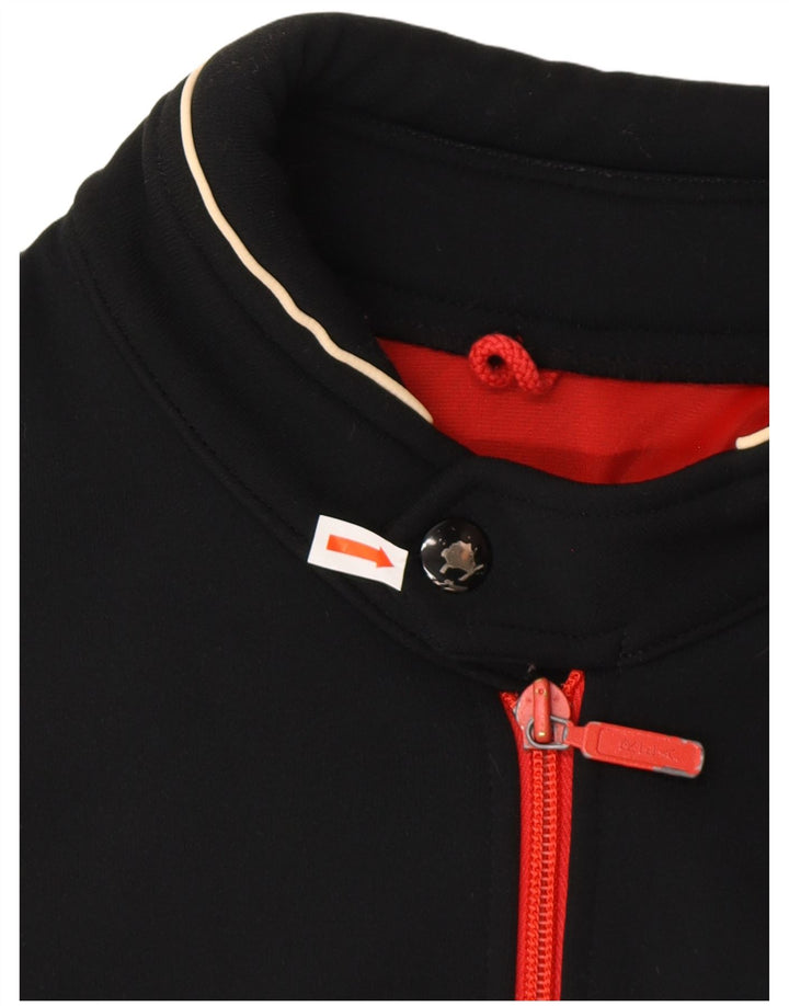 VINTAGE Hombres Chándal Top Chaqueta EU 50 Medio Rojo Colorblock Retro