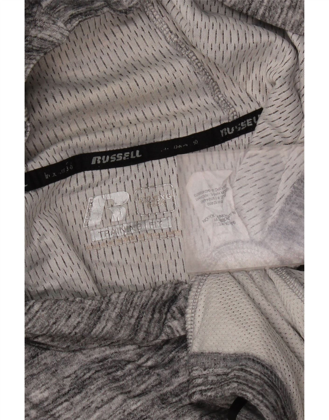 Russell Athletic - Sudadera con capucha para hombre, talla 3XL, poliéster moteado gris