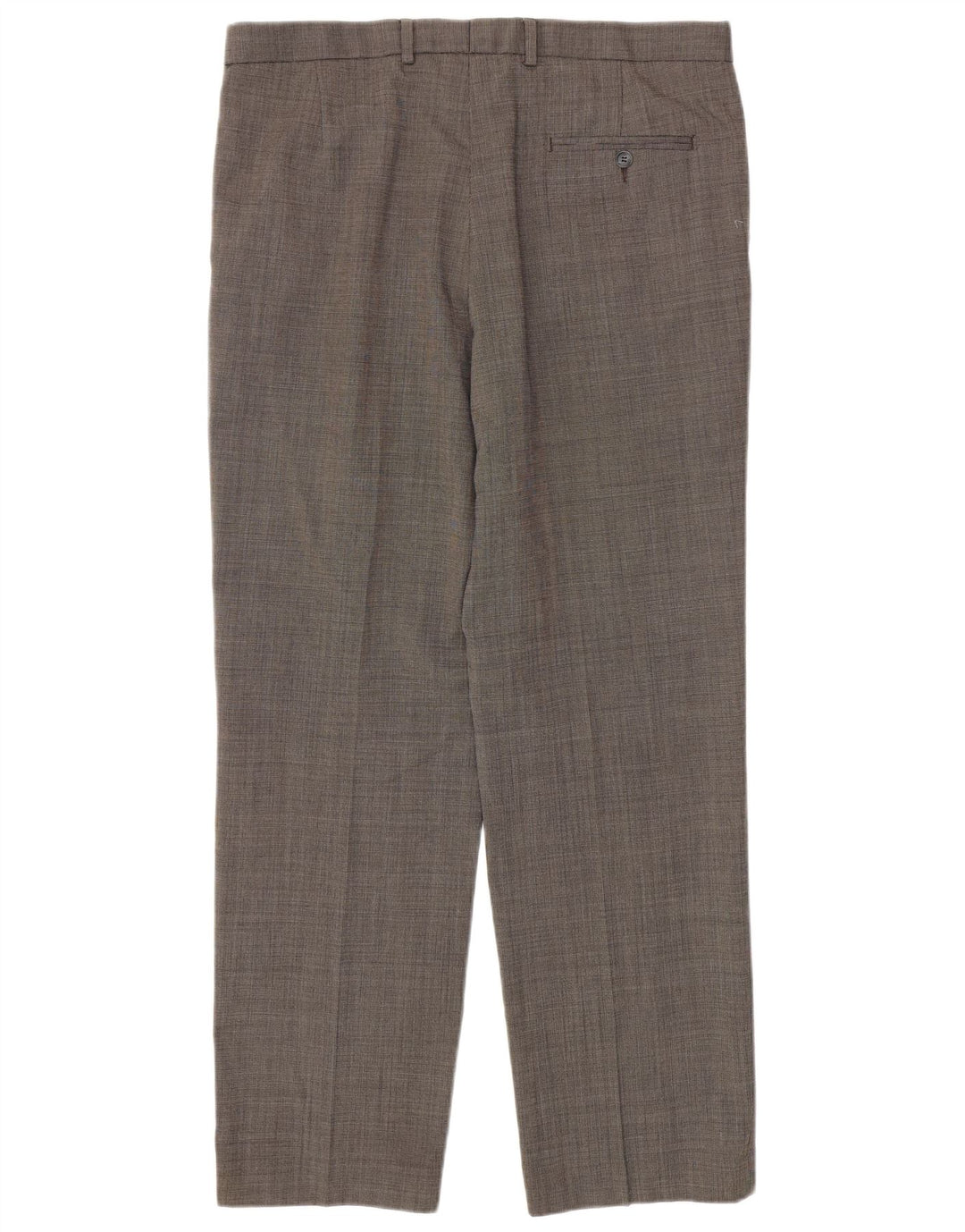Marks & Spencer Pantalones casuales de corte regular para hombre W36 L31 Poliéster gris