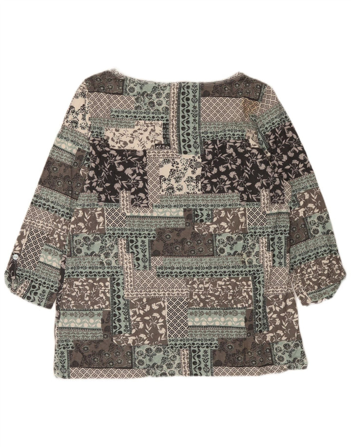 WHITE STUFF Blusa para mujer Top UK 12 Medium Multicolor Patchwork