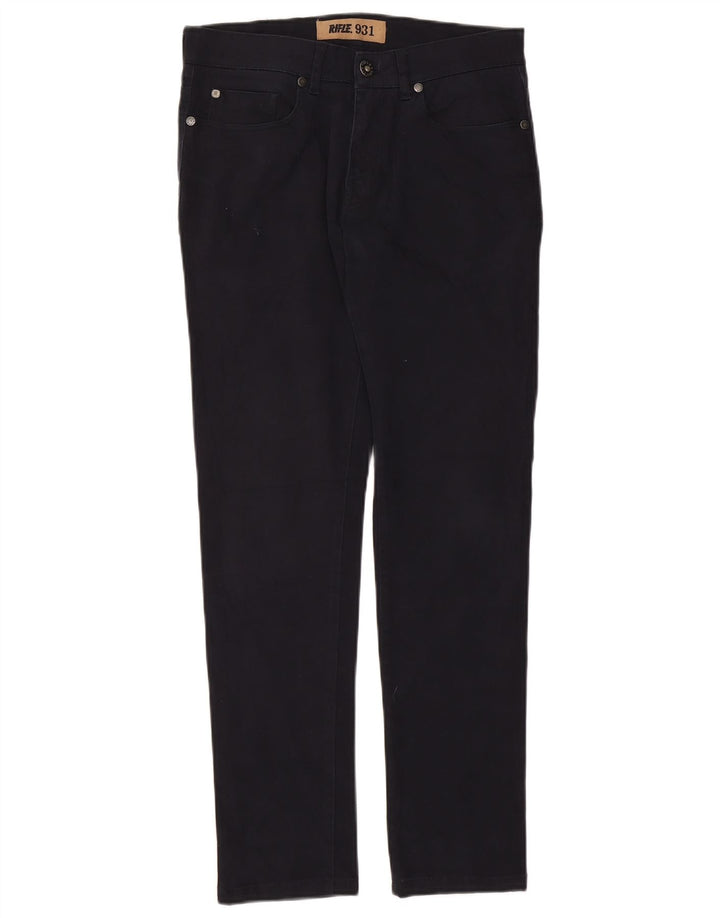 Vaqueros ajustados para hombre Rifle W31 L30 Algodón azul marino