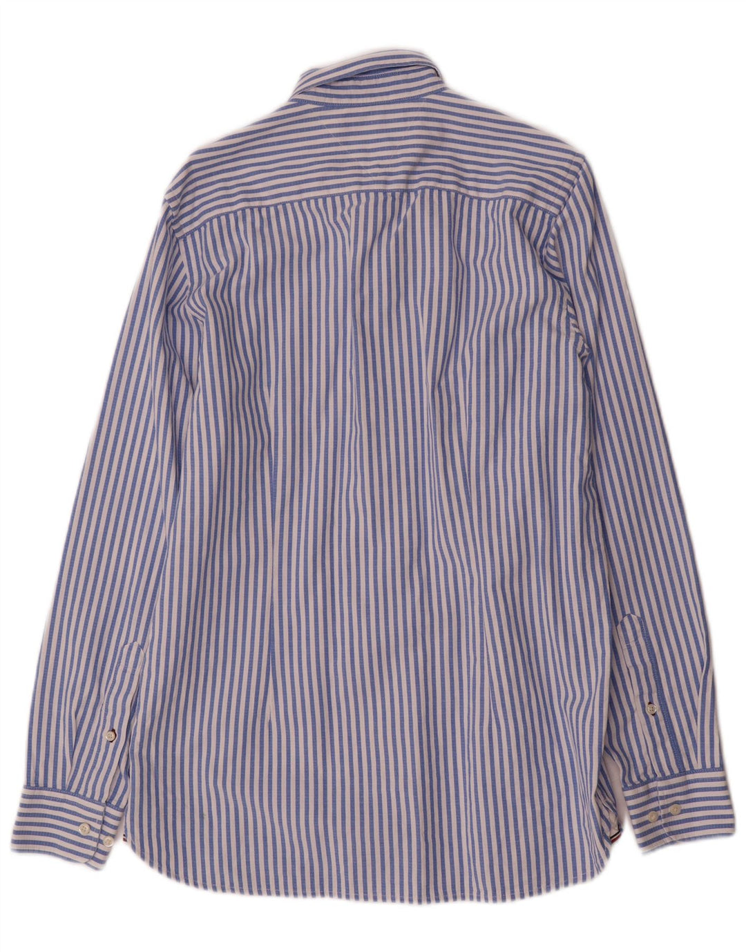 Camisa Tommy Hilfiger Hombre Slim Fit De Algodón A Rayas Azul Medio