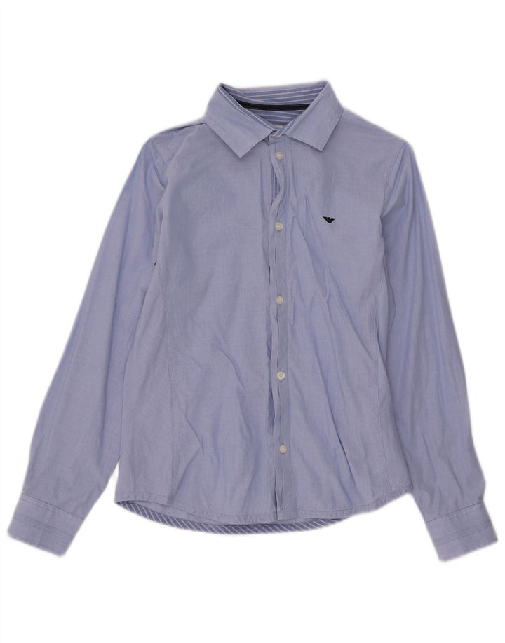 Armani Junior Camisa Niño 11-12 Años Azul Algodón