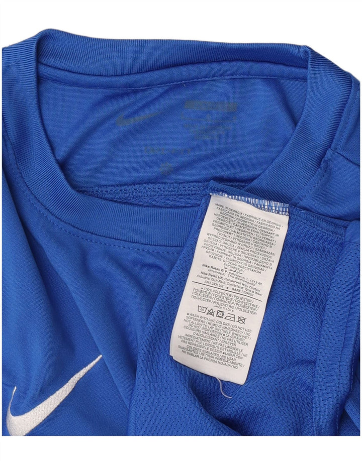 Nike - Camiseta Dri Fit para hombre, talla grande, poliéster azul