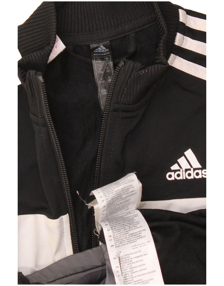 Adidas - Chaqueta de chándal para niño, 9-10 años, color negro, poliéster