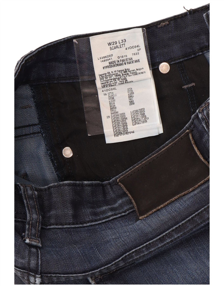 LEE Mujer Scarlett Skinny Jeans W29 L33 Algodón Azul